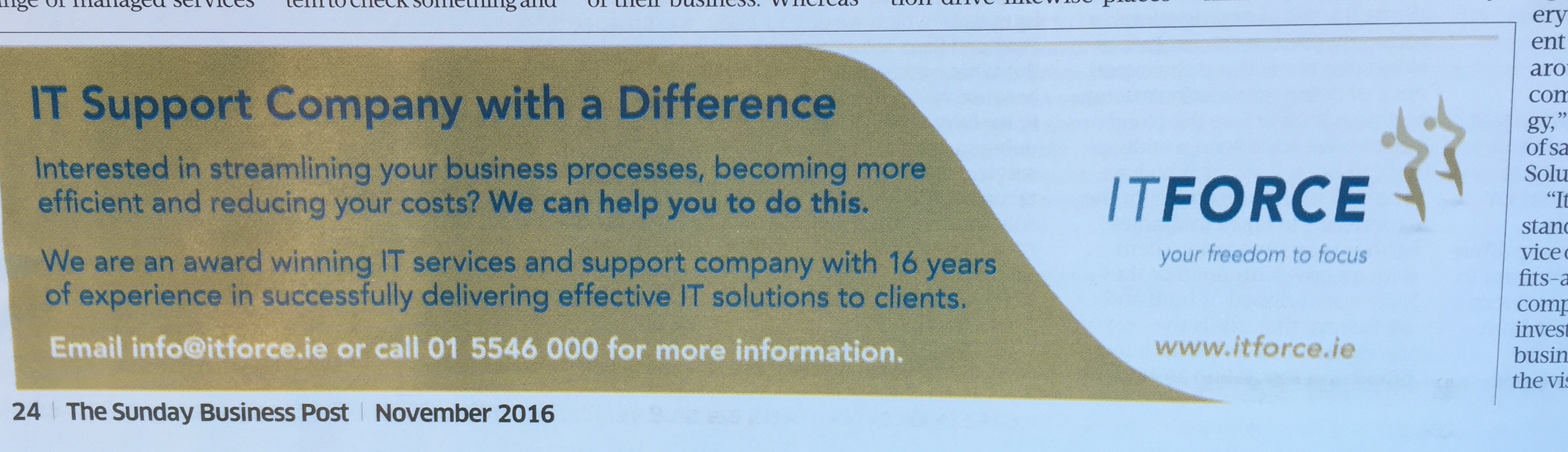 IT force – IT support company with a difference 