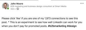 Linkedin post