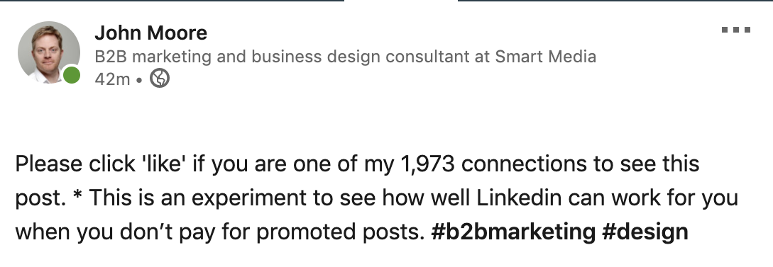 Linkedin post