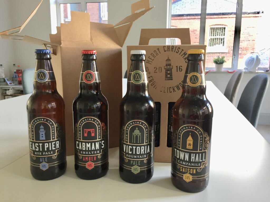 dun laoghaire beer bottles