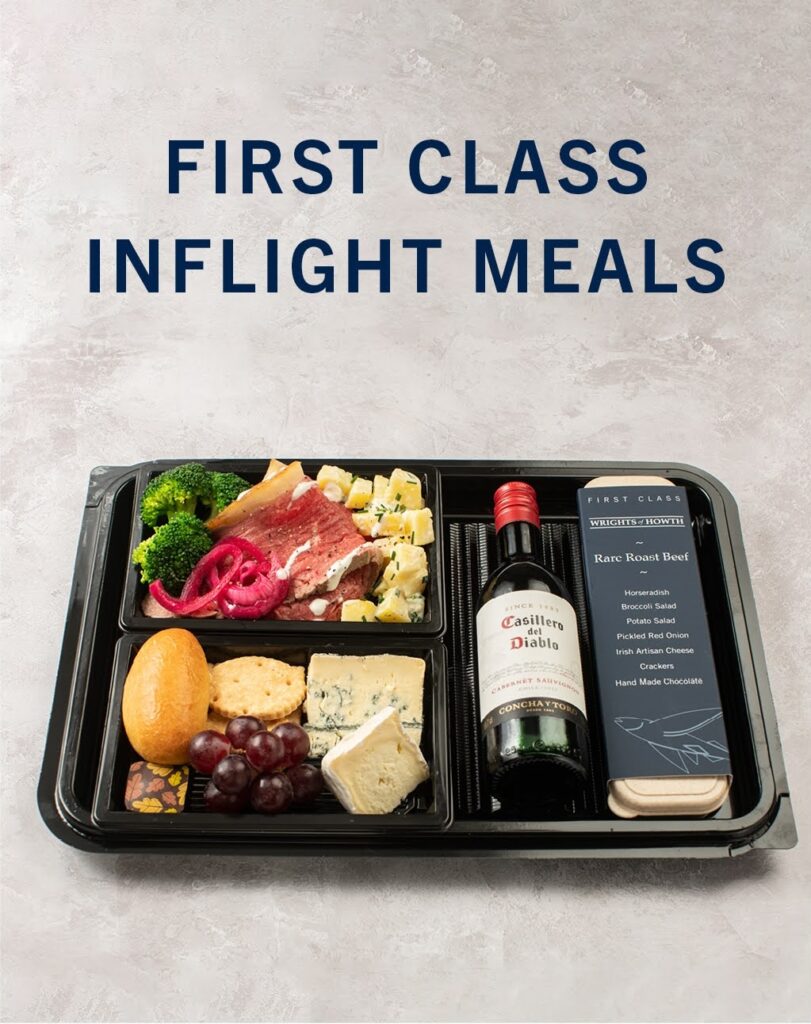 Wrights of Howth FIRST CLASS INFLIGHT MEALS photo of food tray