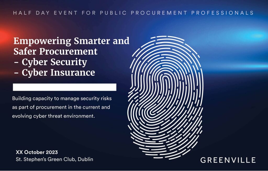 cyber security flyer with fingerprint