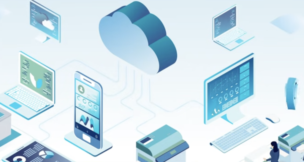 technology icons from animated ad